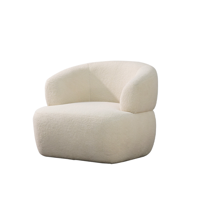 Moderne teddyboucle loungefauteuil Luie enkele fauteuil