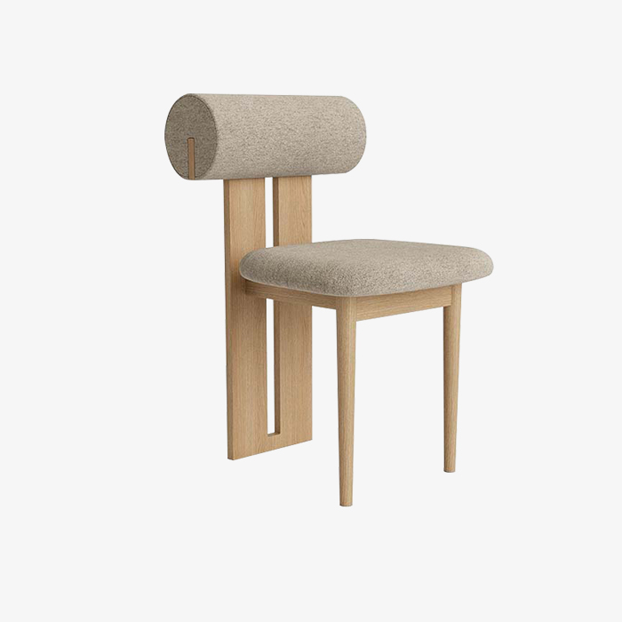 Moderne minimalistische leren fauteuil eetkamerstoel