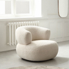 Moderne teddyboucle loungefauteuil Luie enkele fauteuil