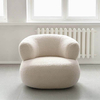 Moderne teddyboucle loungefauteuil Luie enkele fauteuil