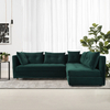 Groene fluwelen modulaire banken Loveseats voor de woonkamer