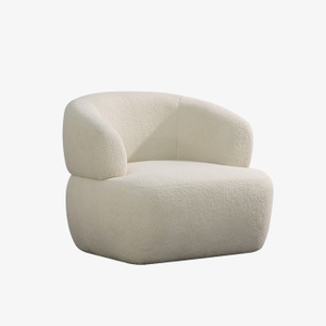 Moderne teddyboucle loungefauteuil Luie enkele fauteuil