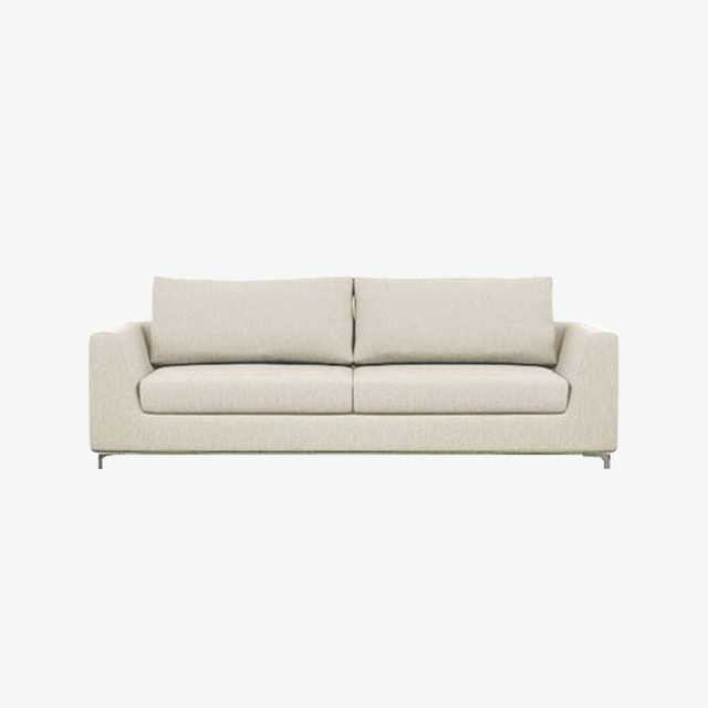 Woonkamermeubilair Lounge Leer Beige leren bank