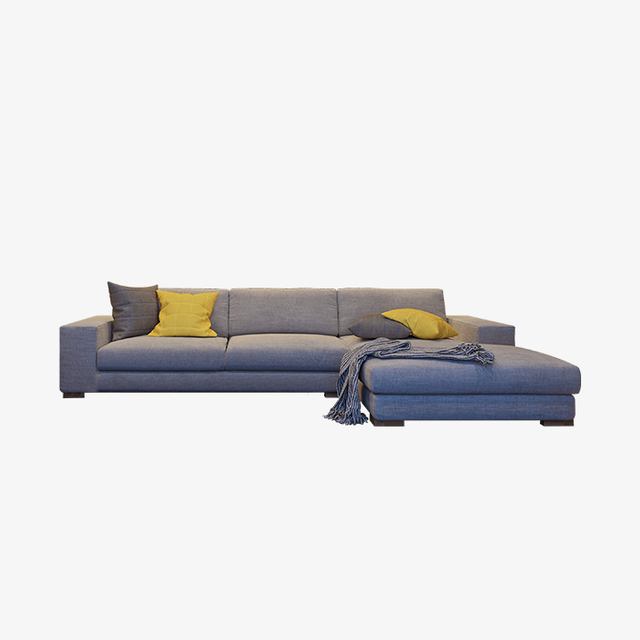 Minimalistische combinatie woonkamerbank