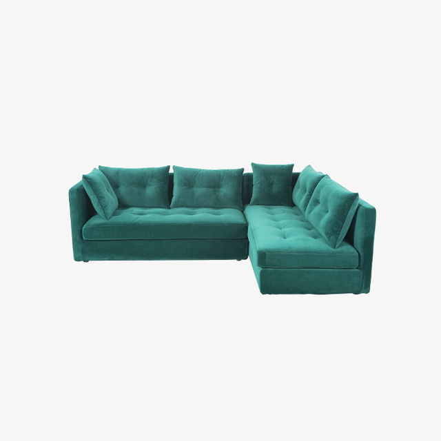 Groene fluwelen modulaire banken Loveseats voor de woonkamer