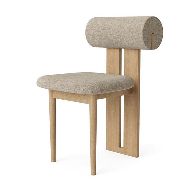 Moderne minimalistische leren fauteuil eetkamerstoel