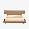 Modern notenhouten platform-queensize bed