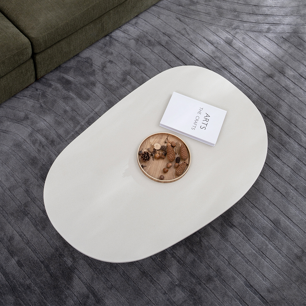 Eigentijdse glasvezel salontafel voor woonkamer