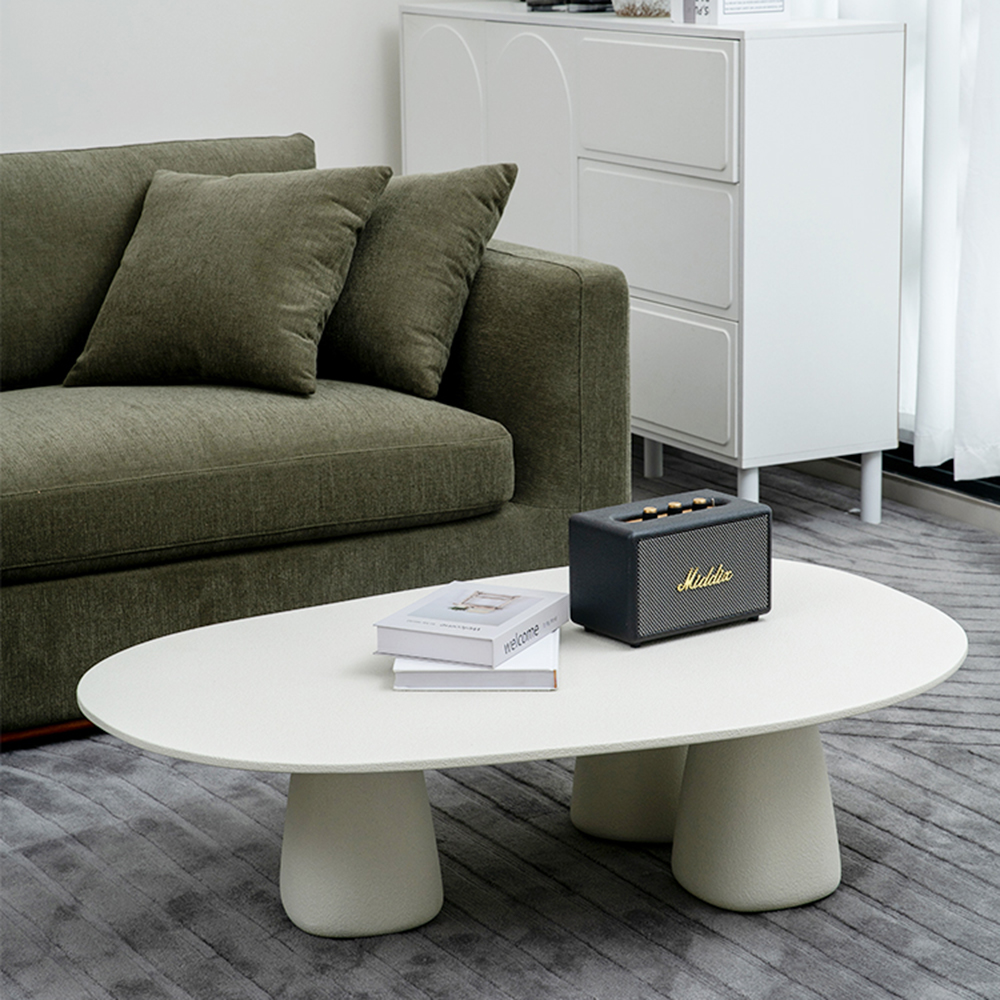 Eigentijdse glasvezel salontafel voor woonkamer