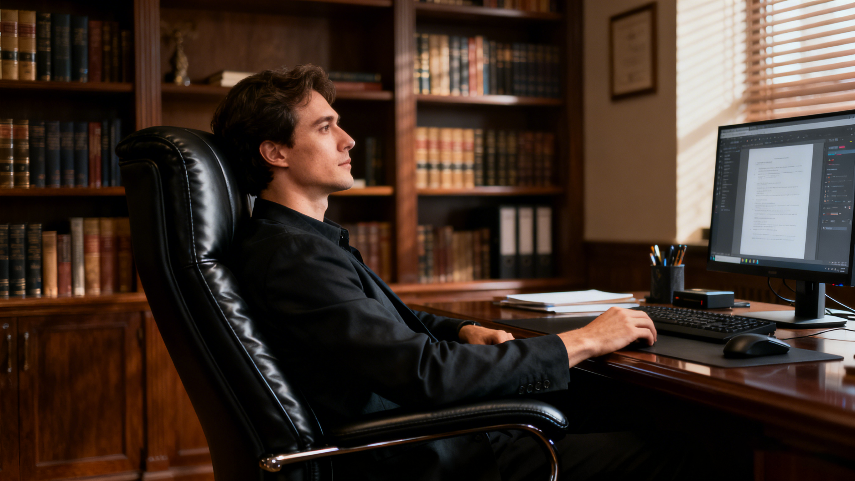 Upgrade uw werkruimte met een executive leren bureaustoel