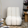 Minimalistische Boucle Floor Single Sofa Lounge Chair